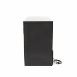 Βιτρίνα ψυχόμενη επιτραπέζια μαύρη με 3 συρόμενες πόρτες MAX-09400920